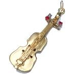 Buy Violin , 14K Gold Charm made by NJ Charms now!