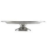 Tyler Florence by Mikasa Chef's White Metal Footed Cake Plate, 13 Inches