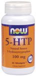 5-HTP by NOW Foods - (100mg - 60 Vegetarian Capsules)