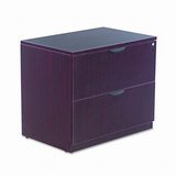 Valencia Series Two-Drawer Lateral File, Mahogany, 35w x 22d x 29-1/2h