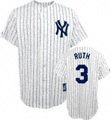 Babe Ruth #3 New York Yankees Cooperstown Replica Jersey