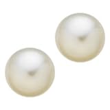 14kt. Yellow Gold, Child's Cultured Pearl Earrings