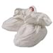 Sckoon Organic Cotton White Booties (Size=one-size)