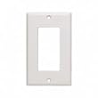 Cables to Go 3725 Decorative Single Gang Wall Plate (White)
