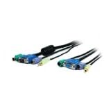 StarTech.com - Keyboard / video / mouse / audio extender - 6 pin PS/2, HD-15, mini-phone 3.5mm (F) - 6 pin PS/2, HD-15, mini-phone 3.5mm (M) - 4.6 m