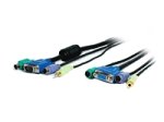 StarTech.com - Keyboard / video / mouse / audio extender - 6 pin PS/2, HD-15, mini-phone 3.5mm (F) - 6 pin PS/2, HD-15, mini-phone 3.5mm (M) - 4.6 m