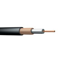 RG213/U coaxial cable, 7/0.75mm, 192/0.18mm, 10.4mm�, Black, 100m