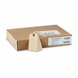 Twine-Strung Manila Shipping Tags, Size #5, 4-3/4x2-3/8, Manila, 1000/Box AVE12505