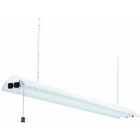 Lithonia Lighting 1245 SHOPLIGHTH2:H183 2-Light Fluorescent Shop Light, Polished Silver