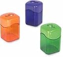 Dual Sharpener, w/ Receptable, 2-1/8", Assorted (BAU19060) Category: Pencil Sharpeners