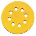 Carborundum / Norton Gold 59068 6 Inch Velcro / Hook &amp; Loop 8 Hole Stack 80 Grit Sanding Discs - 50 Pack