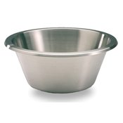 Matfer Bourgeat Mixing Bowl. Professional Grade. Flat Edge Stainless Steel Flat Bottom 5.7 Quart Mixing Bowl. Made of 18/10 Heavy 