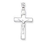Sterling Silver Crucifix Pendant with 20 Inch Sterling Silver Chain
