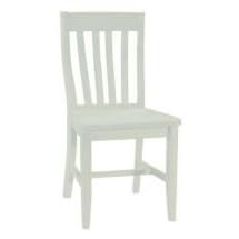International Concepts C31-61P Pair of Schoolhouse Chairs, White by International Concepts