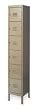 Storelogic 2HFK6 Unassembled Locker, W 12, D 18, H 78, Tan