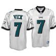 Michael Vick Jersey: Reebok White Replica #7 Philadelphia Eagles Jersey - Large