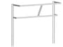 John Boos - Commercial Double Bar Ceiling Mount Pot Rack 72L - 3/16 x 2 Stainless Steel Flat Bar