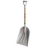 Ames True Temper ABS Poly Blade Scoop with 27-Inch Cushion Poly D-Grip Wood Handle #1680700