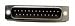 Connector, DB25 M Solder