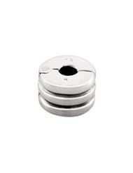Bacio Italian Silver Bead Clips Accordion Cylinder. Compatible with Pandora,Trollbead,Chamilia Bracelets.
