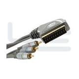 2M ( 6FT ) Atlona High-Quality SCART to Audio/Video with In/Out Switch