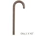 Hard Wooden 1 X 42 Inches Canes, Oak Color - 1 / Box