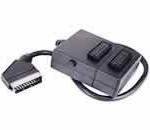2-WAY Scart Switch Box, Black
