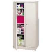 HON(R) Easy-To-Assemble Adjustable-Shelf Storage Cabinet, 4 Shelves, 72in.H x 36in.W x 18in.D, Putty