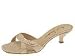 Daniel Barbara Nave | Women's Slide Shoes Gold Pearl Python Print