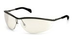 Klondike Metal Safety Glasses Black, Lens, I/o Clear Mirror, Uom Each