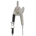 Ball Bearing Compass, Pencil Lock, 12"Diameter Capacity, Silver (SPR01491) Category: Compasses and Protractors