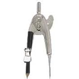 SPR01491 - Ball Bearing Compass,Pencil Lock,12Diameter Capacity,Silver