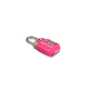 Lewis N. Clark Travel Sentry Large 3Dial Combo Lock, Pink, One Size