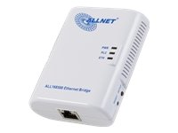 Allnet ALL168500 RJ45 Ethernet Bridge Homeplug AV Powerline Adapter 500Mbit (Netzwerk aus der Steckdose)