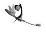 PLANTRONICS MS200 AVIATION BEHIND-EAR HEADSET NC 2 CONNECTOR (Retail)