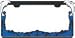 Twin Dolphins License Plate Frame (Chrome and Black Metal)