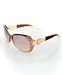 Swarovski Crystals Element Crystal Beads Fashion Sunglasses In Fancy Gift Case With Free Shipping, Light Brown