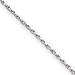 10k White Gold 1.5mm Diamond-Cut Rope Chain Anklet - 9 Inch