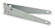 Battalion 1RCJ8 Strap Hinge, Light, Steel, 3 Hole Leaf, PK 2