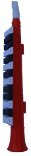 Merano 13 Key Orange Melodica with Black / White Keys