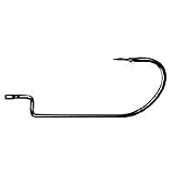XXX Offset Shank, Wide Gap Worm Hook, Black Chrome 6pc 5/0 - Owner American Corp 5102-151-5/0, Fishing Hooks