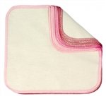Imse Vimse Cloth Wipes-Roses Pink-12 count