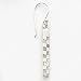 Sterling Silver Rectangular Checker-Board Mother of Pearl Earrings