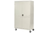 Mobile Storage Cabinet 46x24x78 Putty