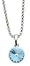  : L. ERICKSON RIVOLI NECKLACE AQUAMARINE SWAROVSKI