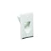 DataComm 45-0001-WH 1-Gang Recessed Low Voltage Cable Plate (White)