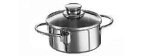 Fissler Kochtopf Häppchen 12 cm, 0,5 l, Mit Glasdeckel