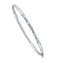 10kt. White Gold, Aquamarine & Diamond Bangle