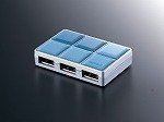 バッファローコクヨサプライ BUFFALO USB2.0Hub セルフ／バスパワー 4ポート コンパクトキーデザイン ブルー BHB4U2A11BLA