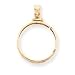 14k 1/4 oz American Eagle Screw Top Coin Bezel Pendant